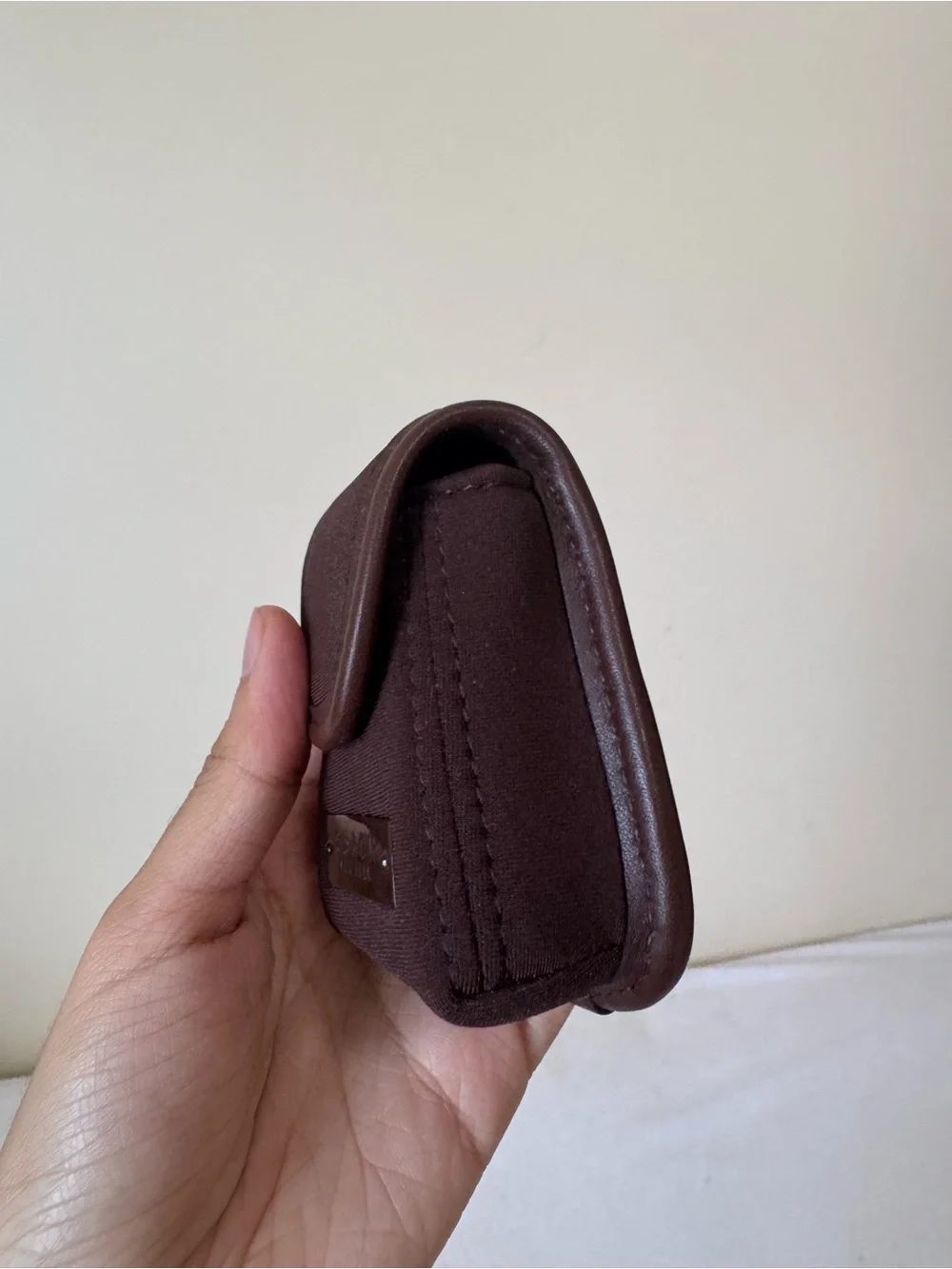 Vintage Coach Neoprene Mini Backpack Key Fob (6281) in Mahogany Brown